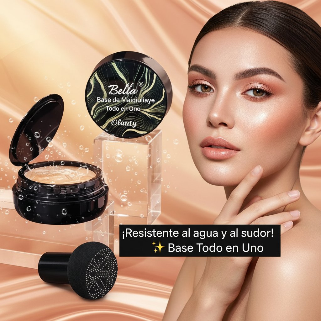 Base de maquillaje Bella resistente al agua y sudor